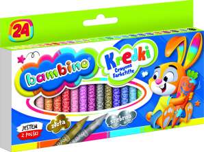 Creioane BAMBINO Graphion 24 culori