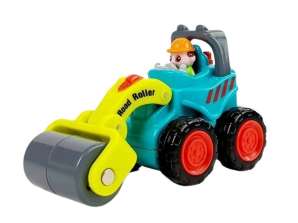 İki yaşındaki yol silindiri HOLA için çocuk araba inşaat araba oyuncağı