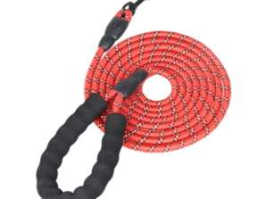 Training dog leash on a rope, durable, reflective 2m