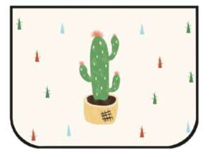 Gardinmagnetisk bilvindusdeksel kaktus