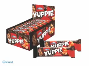 Yuppie Wafel met Pinda's & Cacao Coating Groothandel - 43g & 80g Verpakkingen