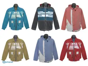 Men's sports jackets with a hood, mix