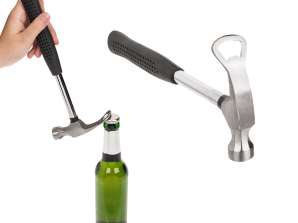 Steel Hammer, Leisure Time, with  Bottle Opener, ca. 26 cm, ca. 310 g