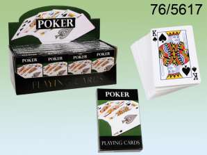 Hrací karty, Poker, 54 karet v balíčku, 24 ks. na displej