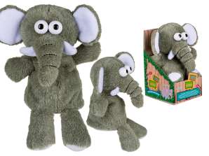 Plush elephant with record & repeat function, (incl. batteries) ca. 18 cm