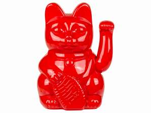 Röd Kitty Maneki 20cm
