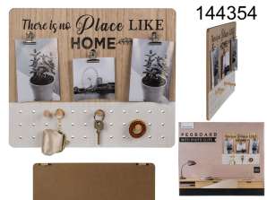 Pegboard, There is no place like home,  with 3 clips and peg surface