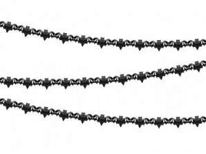 Guirlande de tissus Chauves-souris, noires, 4m