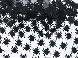 Konfety Pavúky, čierne, 1,2 x 1,2 cm, 15g