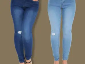 Damen-Jeans mit hoher Taille und superelastischer Stretch-Struktur, Größen 26–38, Topshop