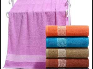 SET OF TOWELS 70X140 THICK COTTON TERRY 500g 6 PIECES 01-26