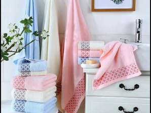 SET OF TOWELS 70X140 THICK COTTON TERRY 500g 6 PIECES PJ-54