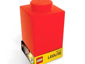 ® LEGO Classic - Luz nocturna de silicona de ladrillo de Lego - Color rojo