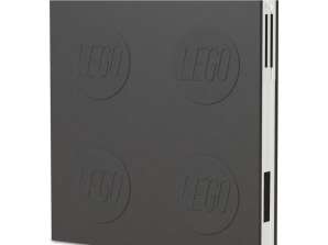 LEGO® verschließbares Notizbuch mit Gelstift   Farbe schwarz