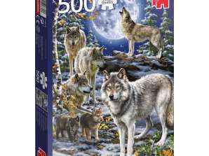Jumbo Jocuri 18845 - Wolf pack în timpul iernii 500 piese puzzle