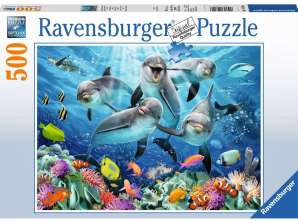Ravensburger 14710 - Golfinhos no recife de coral - Puzzle - 500 peças