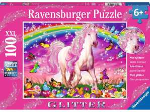 Ravensburger 13927 - 100 peças PUZZLE XXL - glitter - sonho de cavalo
