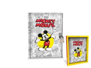 Mickey Mouse - Dagbog med lås, 80 ark