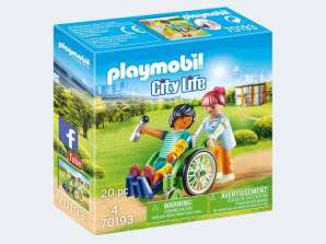 PLAYMOBIL® 70193 - Patient i kørestol