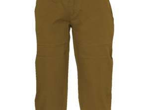 WOMEN'S 3/4 TROUSERS BROWN COTTON SIZES S M L