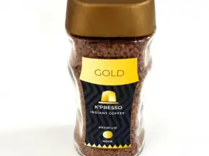 Nescafé Instant Gold Premium Coffee 100g - 100% Arábica, 24 meses de vida útil, fabricado en la UE