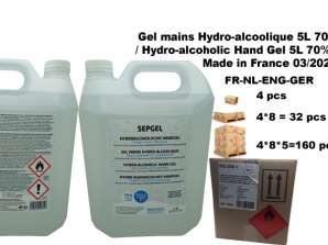 Gel hydroalcoolique bidon de 5 l Made in France 03/2023