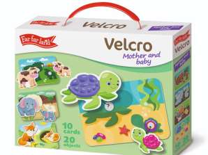 VELCRO Madre y Bebé. Primer juego de mesa educativo para niños 1+