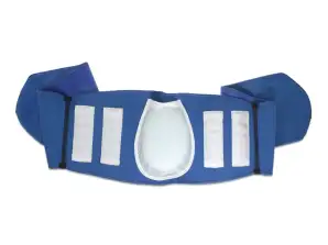 Wellys magnetiska ryggbälte med kudde - blå