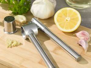 Premium Kinghoff KH-1461 Garlic Crusher - Durable Steel Construction for Culinary Excellence