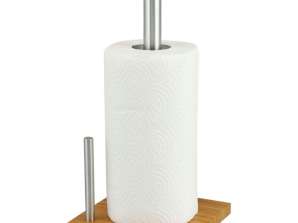 Paper towel stand, steel-bamboo, ø16x16x33cm Kinghoff