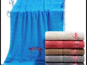 SET OF TOWELS 50X100 THICK COTTON TERRY 500g 6 PIECES 01-28