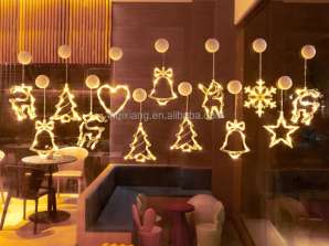 LED Işıklar Asılı Noel Yıldızı Dekorasyonu