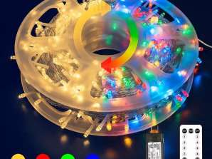 LED-Lichterketten Kreis Hochzeitsempfang 50m 500LED mit Fernbedienung 8 Beleuchtungsmodi