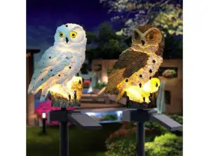 LUMIÈRE SOLAIRE OWL LED GARDEN FIGURE vous effraie