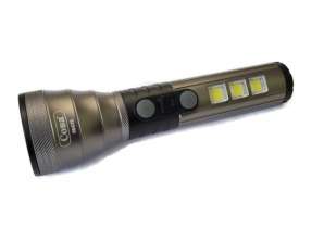 USB LED COB Flashlight Aluminum Rechargeable Battery 5W