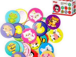 MEMO Animals. Find a pair. Train your memory. First board game for toddlers