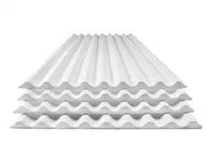 Styrofoam (EPS) Panel Wave Six Wit - Thermische isolatieoplossing voor daken