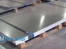 Galvaniserad platt plåt av hög kvalitet - 0,50 mm tjocklek, 1x2 meter för professionellt bruk