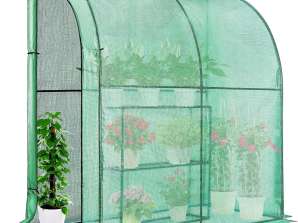 Herzberg Opřete se o Walk-In skleník s okny