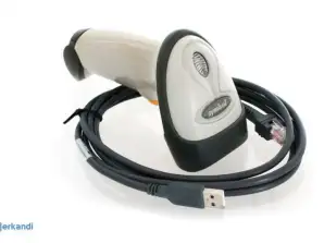 Symbol LS2208 кабелен USB лазерен баркод скенер CR бял + кабел WTY