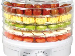 Déshydrateur alimentaire à 5 plateaux avec affichage LED numérique et paramètres réglables