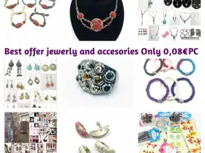 Stock Bijoux fantaisie et accessoires pour cheveux - Palette assortie