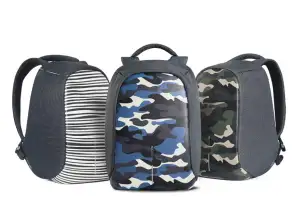 Bobby Compact Anti-Theft backpack, Zebra, Green and Blue, 1985 pices, Retail price 95€