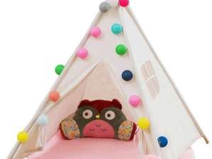 Otroški hišni indijanski šotor Tipi Wigwam, 135 cm