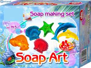 Kit de fabrication de savon DIY « Mer » pour les enfants 5+. Créativité et imadination.