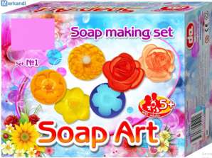 Kit de fabrication d’Art du savon bricolage « Fleurs » pour les enfants 5+. Amusant et créatif