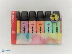 STABILO BOSS FLUOR 70/6-2 Marker Set - Variety of Brands such as Staedtler, Scholl, Pilot, Bic and More