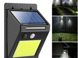 Energieffektiv COB LED solcellelampe med innebygd bevegelsessensor for engros
