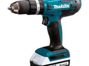 Makita 18V Cordless Drill - Hammer Drill - Light & Compact - Ideal for Home DIY & Renovation, Includes Electric Brake System