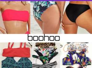 Bikinis der Marke Boohoo: Ober- und Unterteile in Vielfalt